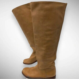 SENDRA Women's Tan Leather‎ Tall Riding Boots Size 6.5 | EUC